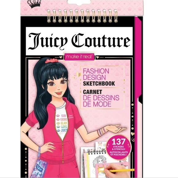Juicy Couture Make It Real Fashion Design Sketchbook - Picture 2 of 9